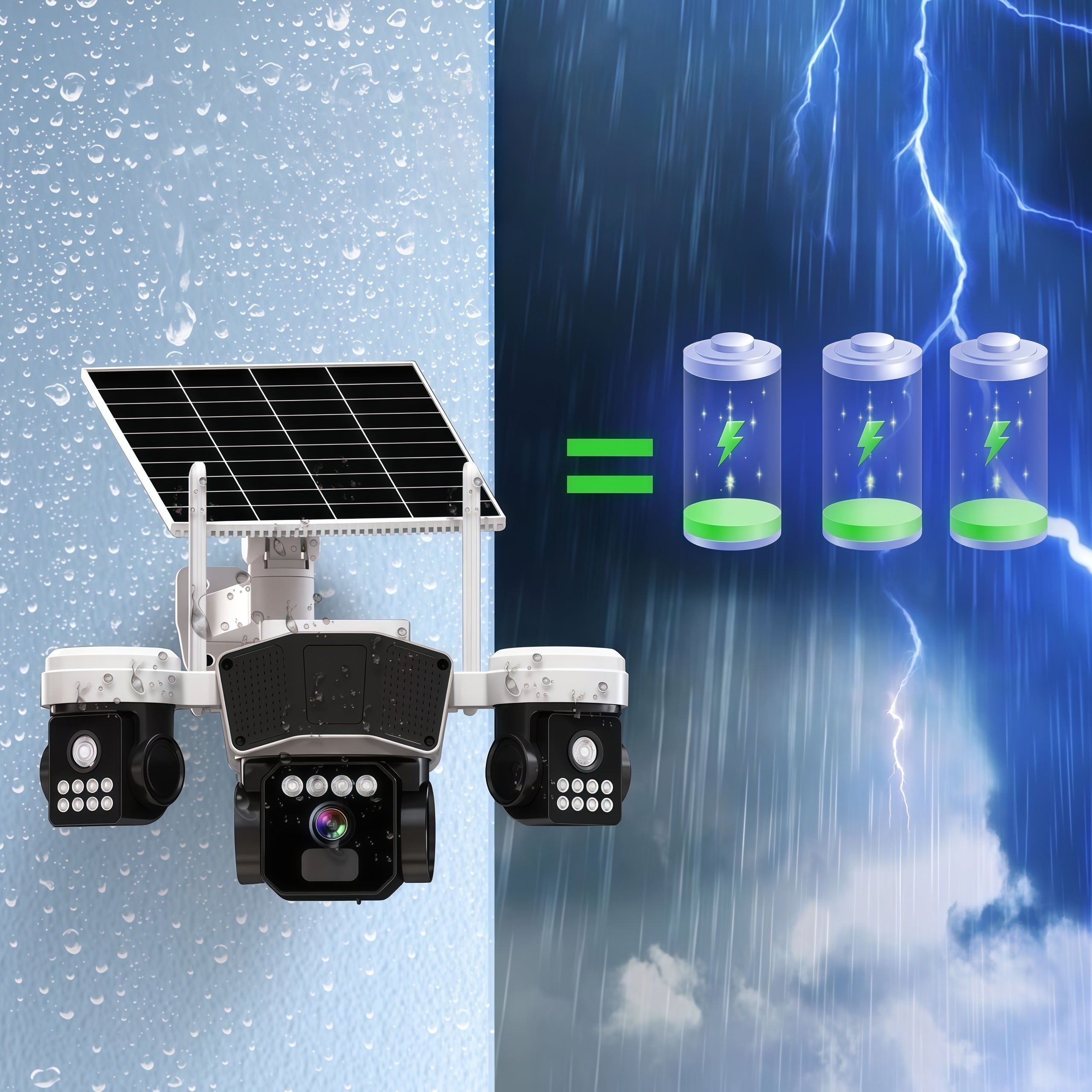 Outdoor 4G Dual-Lens Full-View Security Camera